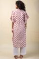 Image for Kusvaa Shkaf003 Akira Handblock Cotton Kaftan Sitting