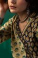 Image for Kusvaa Wkr193 Brithhi Cotton Handblock Print Kurta Closeup 2