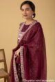 Image for Kusvaa Wkr195 Pravya Cotton Block Print Kurta Closeup 3 Latset