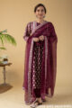 Image for Kusvaa Wkr195 Pravya Cotton Block Print Kurta Side Latset