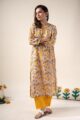 Image for Kusvaa Wkr200 Edha Modal Handblock Print Kurta Front New