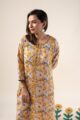 Image for Kusvaa Wkr200 Edha Modal Handblock Print Kurta Sitting New