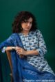 Image for Kusvaa Wkr201 Ekaksha Cotton Handblock Print Kurta Closeup 2