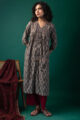 Image for Kusvaa Wkr202 Aarini Cotton Handblock Print Kurta Front