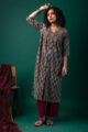 Image for Kusvaa Wkr202 Aarini Cotton Handblock Print Kurta Side