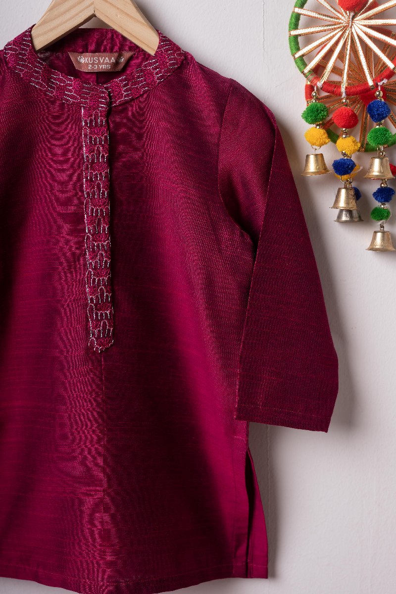 Image for Kusvaa Byw054 Lakshya Silk Boys Kurta Featured
