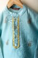 Image for Kusvaa Byw059 Aaniya Chanderi Boys Kurta Front