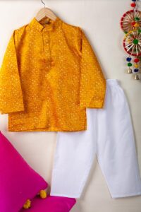 Image for Kusvaa Byw062 Arnav Cotton Boys Kurta With Pant Set Featured