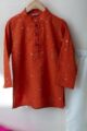 Image for Kusvaa Byw064 Asik Cotton Mulmul Boys Kurta Pant Set Sitting New