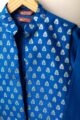 Image for Kusvaa Byw065 Hridev Brocade Silk Boys Kurta Jacket Set Side
