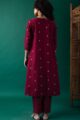 Image for Kusvaa Cood105 Akshata Handloom Cotton Kurta Pant Set Back