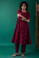 Image for Kusvaa Cood105 Akshata Handloom Cotton Kurta Pant Set Neck