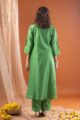Image for Kusvaa Cood107 Ayanka Chanderi Kurta Pant Set Back