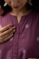Image for Kusvaa Cood108 Rakhi Handloom Cotton Kurta Pant Set Closeup New