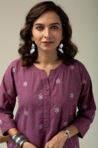 Image for Kusvaa Cood108 Rakhi Handloom Cotton Kurta Pant Set Featured New