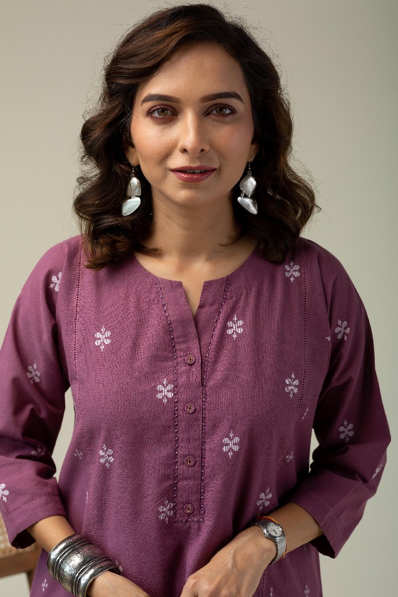 Image for Kusvaa Cood108 Rakhi Handloom Cotton Kurta Pant Set Featured New