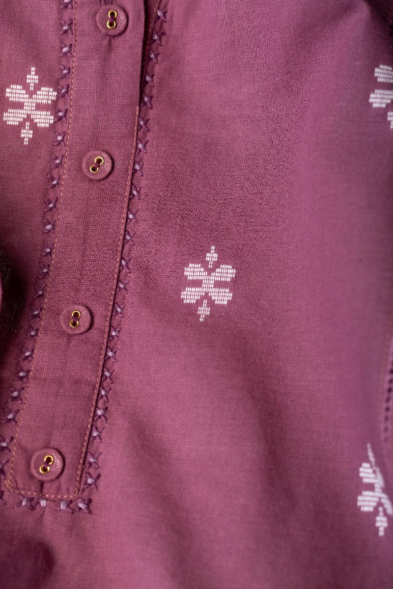Image for Kusvaa Cood108 Rakhi Handloom Cotton Kurta Pant Set Pocket New