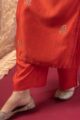 Image for Kusvaa Cood109 Svaksi Chanderi Cotton Kurta Pant Set Closeup 4