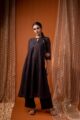 Image for Kusvaa Cood110 Nitya Chanderi Kurta Pant Set Closeup 2