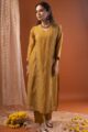 Image for Kusvaa Cood112 Shraya Chanderi Kurta Pant Set Side