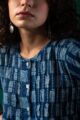Image for Kusvaa Dr070 Araya Handblock Cotton A Line Dress Closeup