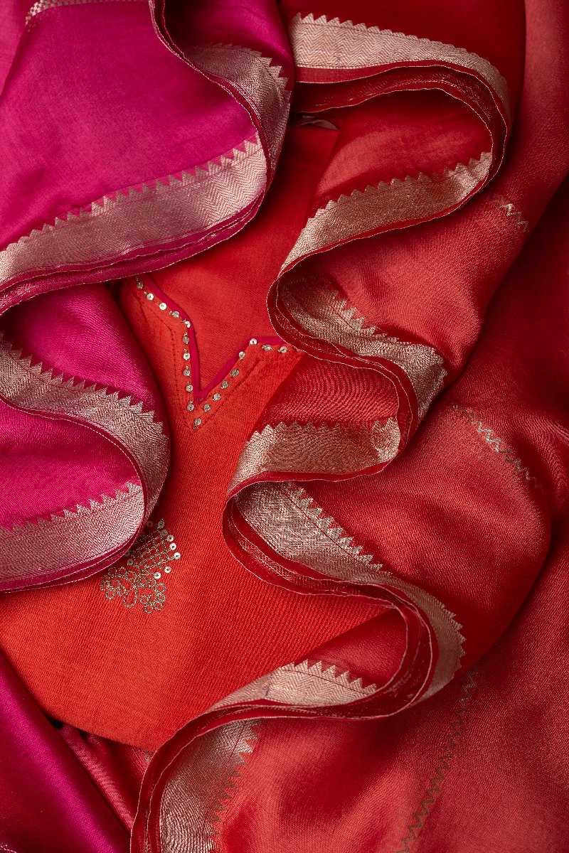 Image for Kusvaa Dup261 Svaksi Moga Silk Dupatta Featured New