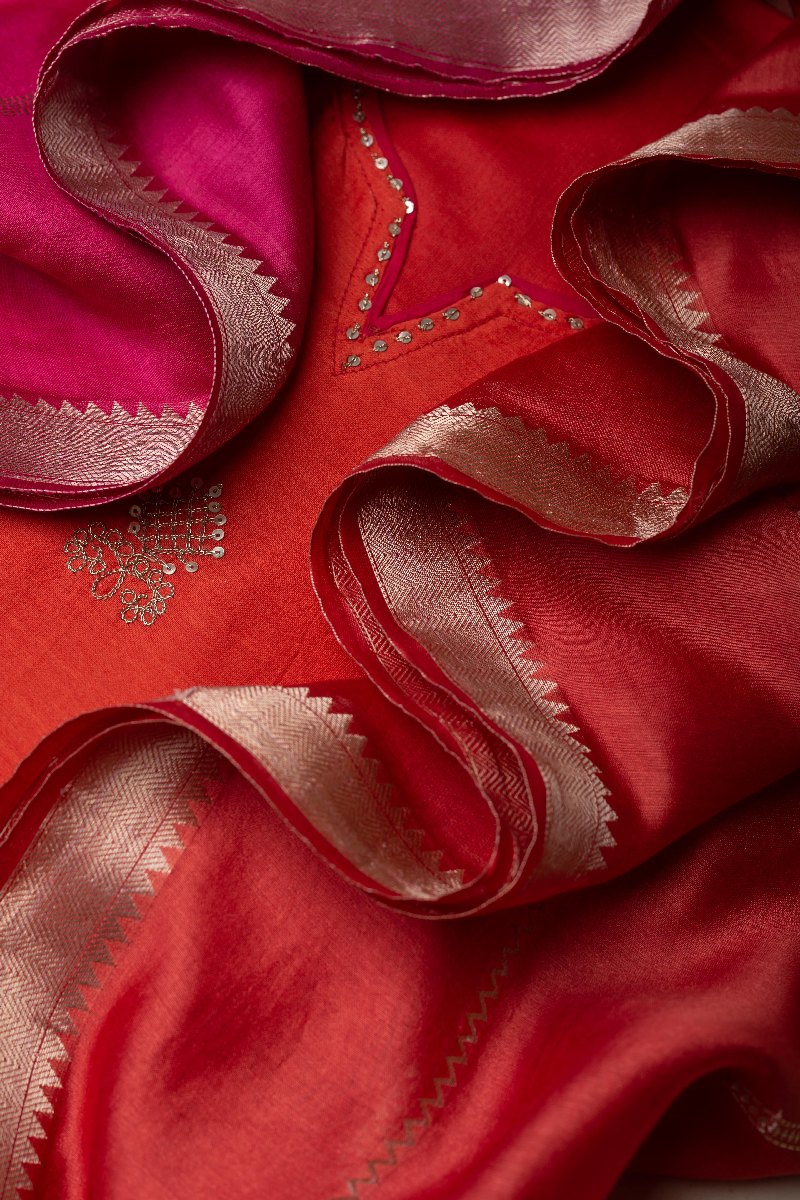 Image for Kusvaa Dup261 Svaksi Moga Silk Dupatta Front New