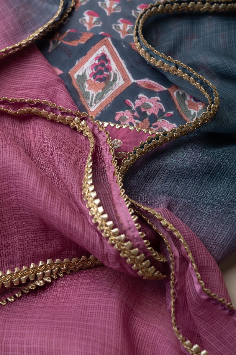 Image for Kusvaa Dup263 Jiva Kota Doriya Dupatta Front