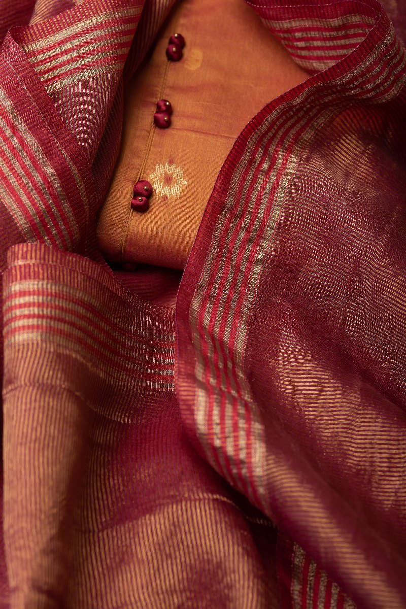 Image for Kusvaa Dup265 Akshata Tissue Dupatta Closeup 2