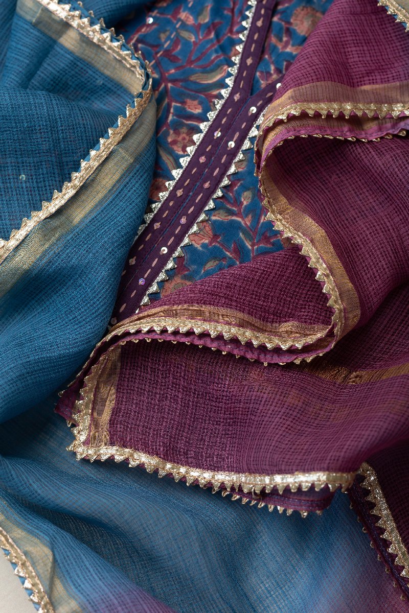 Image for Kusvaa Dup268 Yukta Kota Doriya Dupatta Side