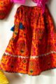 Image for Kusvaa Grw096 Inneisha Cotton Girls Skirt Top And Dupatta Set Closeup 2