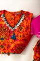 Image for Kusvaa Grw096 Inneisha Cotton Girls Skirt Top And Dupatta Set Sleeves