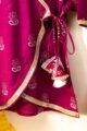 Image for Kusvaa Grw098 Tashya Cotton Girls Kurta Sharara Dupatta Set Sitting