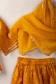 Image for Kusvaa Grw099 Kanvi Cotton Girls Top Lehenga Dupatta Set Sleeves
