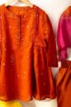 Image for Kusvaa Grw101 Saaya Cotton Mulmul Girls Complete Suit Set Sitting