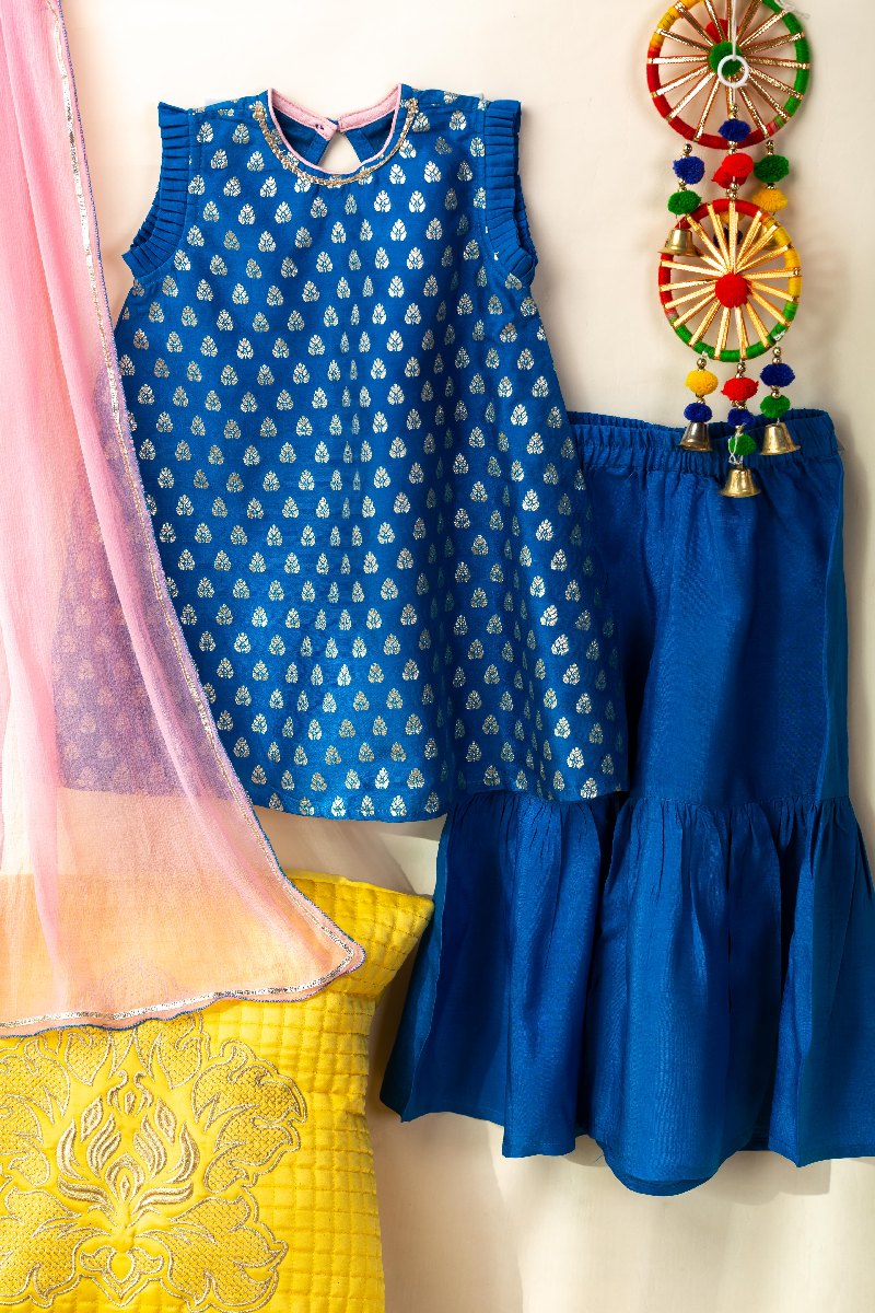 Image for Kusvaa Grw102 Anikya Brocade Silk Sharara Set Featured
