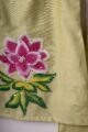 Image for Kusvaa Grw104 Shanui Chanderi Girls Kurta Pant Set Closeup 2