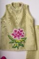 Image for Kusvaa Grw104 Shanui Chanderi Girls Kurta Pant Set Side