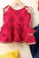 Image for Kusvaa Grw106 Diva Cotton Girls Kurta Pant Dupatta Set Front