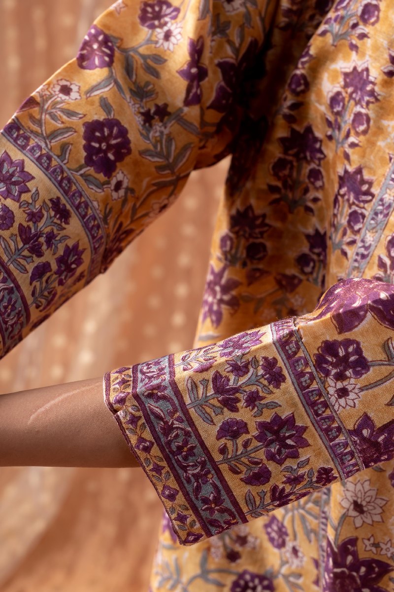 Image for Kusvaa Kds019 Pranasiv Chanderi Kurta With Dupatta Set Closeup