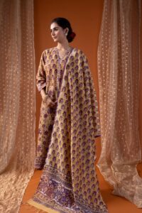 Image for Kusvaa Kds019 Pranasiv Chanderi Kurta With Dupatta Set Sleeves