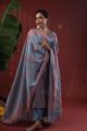 Image for Kusvaa Kds022 Shriva Chanderi Kurta With Dupatta Set Side
