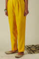 Image for Kusvaa Pnt012 Mukta Muslin Pant Yellow Front