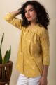 Image for Kusvaa Shk057 Sanal Handloom Cotton Short Kurti Front