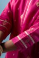 Image for Kusvaa Wkr214 Aarna Chanderi Jamdaai Kurta Closeup 2