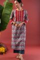 Image for Kusvaa Wkr216 Aradia Cotton Handblock Print Kurta Front