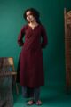 Image for Kusvaa Wkr219 Kriti Handloom Cotton Kurta Front