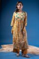 Image for Kusvaa Wkr221 Eidha Cotton Handblock Print Kurta Side