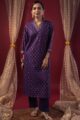 Image for Kusvaa Wkr222 Sia Chanderi Straight Fit Kurta Front