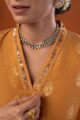 Image for Kusvaa Cood114 Pranashiv Chanderi Kurta Pant Set Sitting